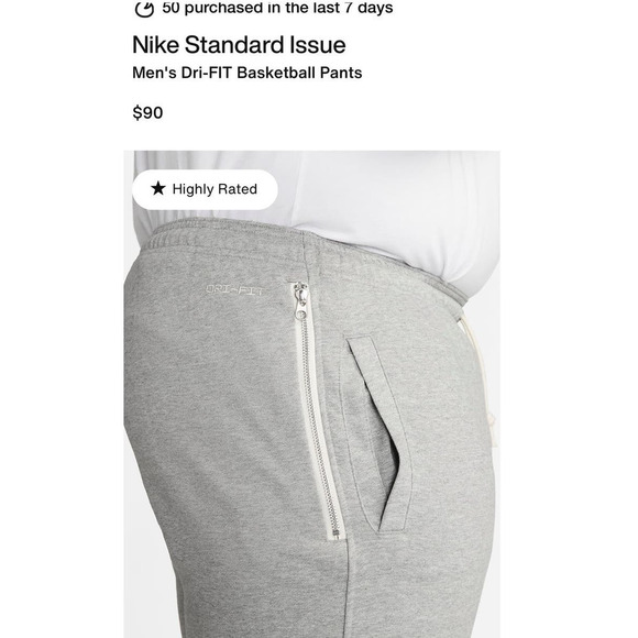 Men’s Nike Dri- Fit Basketball Pants / Size - Medium - Picture 15 of 15